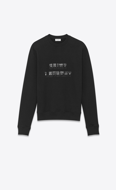 70's saint laurent logo sweatshirt